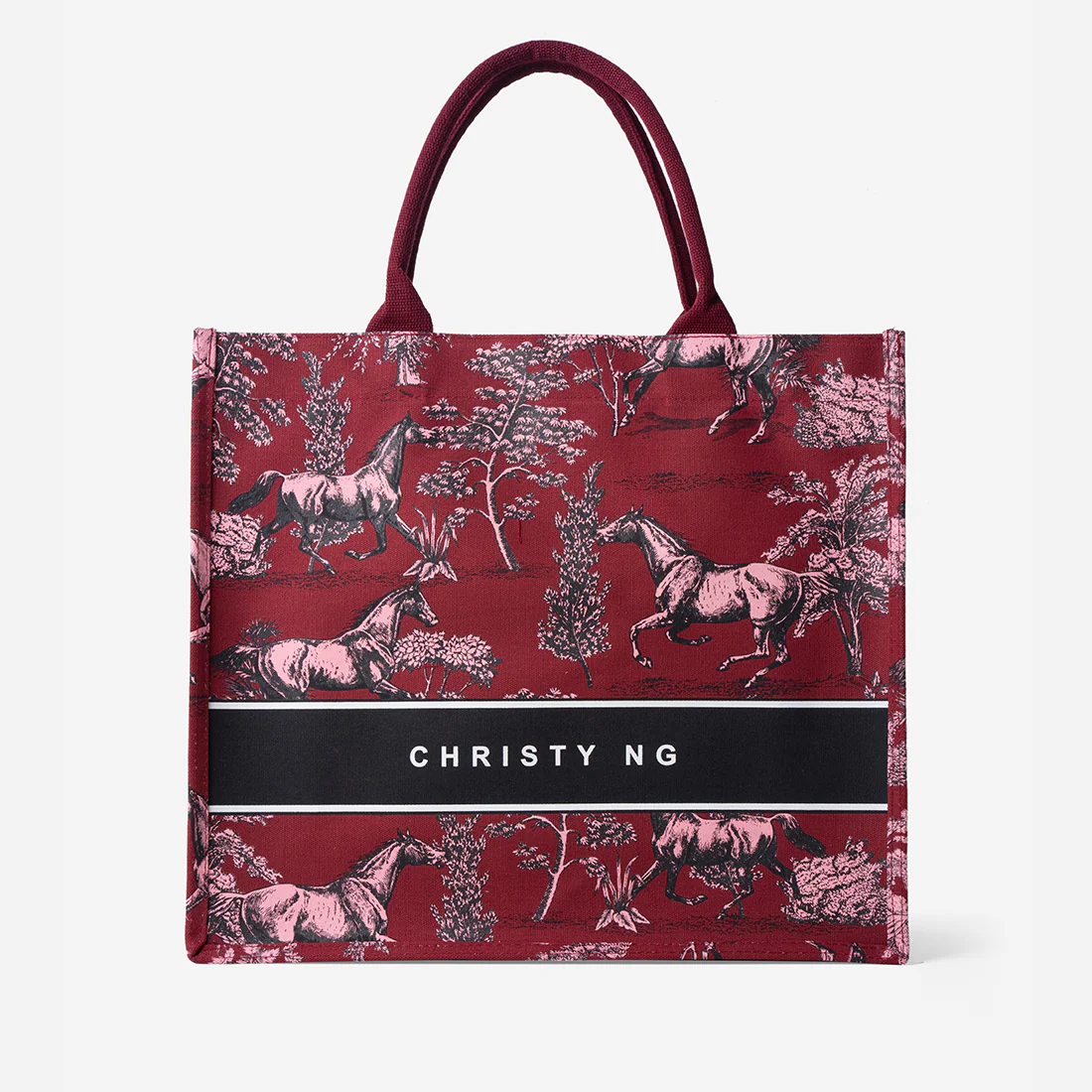 Toile Horse Large Canvas Tote - Image 10