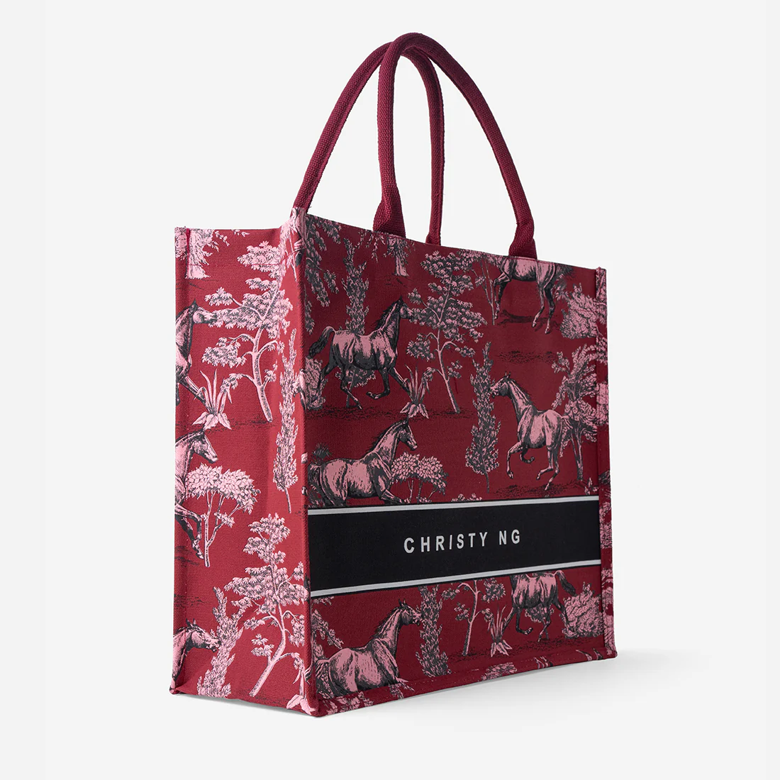 Toile Horse Large Canvas Tote - Image 11