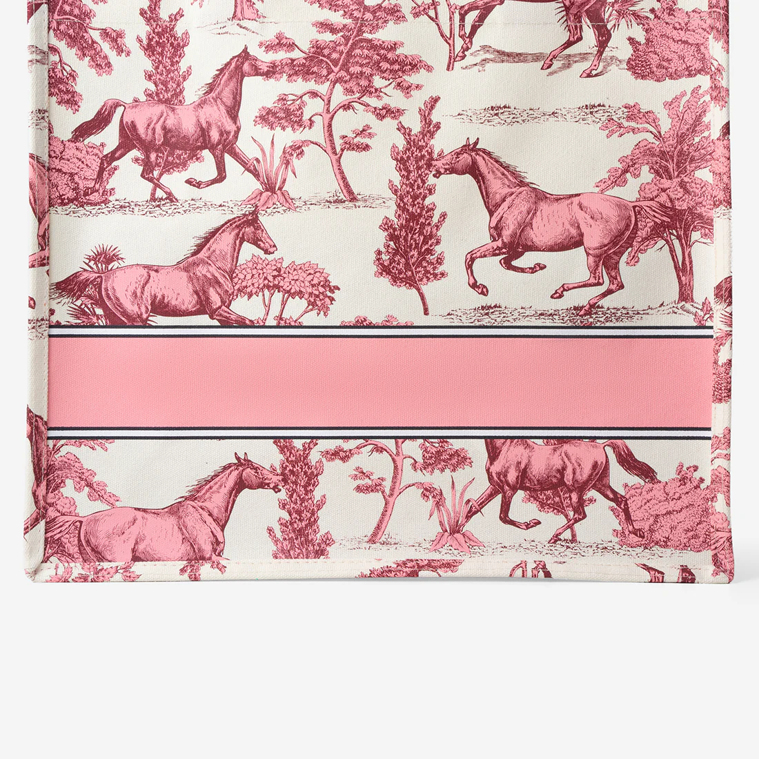 Toile Horse Large Canvas Tote - Image 3