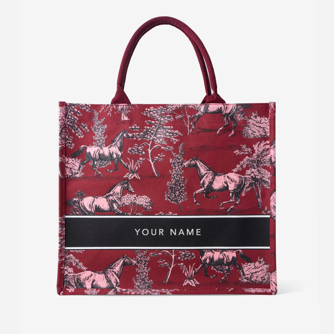 Toile Horse Large Canvas Tote - Image 7