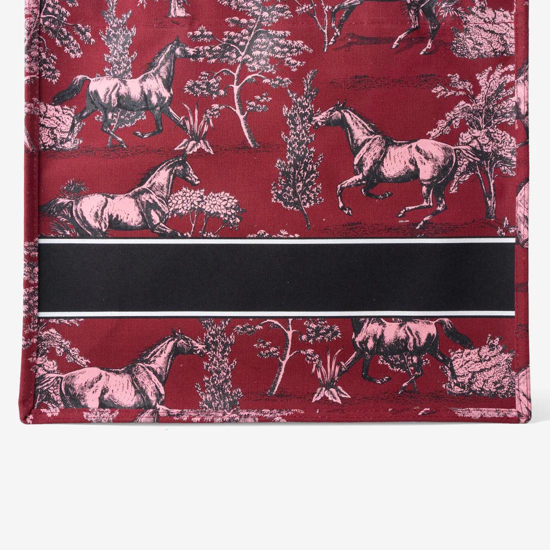 Toile Horse Large Canvas Tote - Image 9